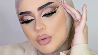 Glitter Eyeliner  Sparkly Eid Makeup Look |MARWA YEHIA| جليتر ايلاينر للعيد ـ مكياج جرئ ـ مروة يحيي