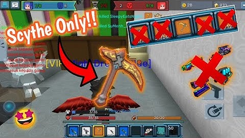 Scythe Only!! Play With Scythe Only 🤩🤩 - Blockman Go Adventure (Build And Shoot)