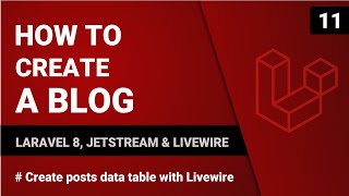 Create posts data table with Livewire | Create a blog with Laravel 8, Jetstream & Livewire | #11