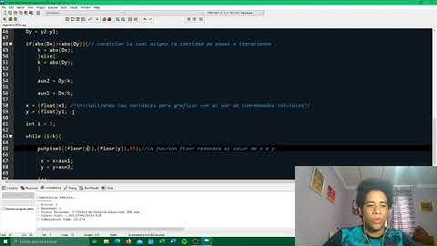 Implementación del algoritmo DDA C++
