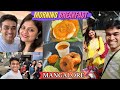Morning breakfast in mangalore  mangalore to mumbai train journey konkani family ganesh kini vlogs