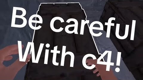 Be careful with C4 in RustVR! #vr #rustvr #funny #strayed #gaming #virtualreality