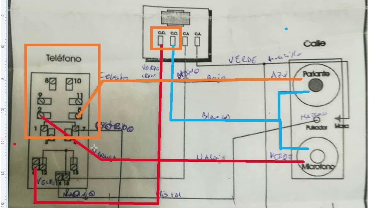 Canal JDBarba. Diagrama y circuito de portero eléctrico clásico Netyer