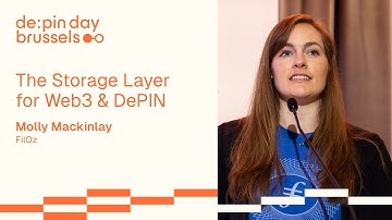 The Storage Layer for Web3 & DePIN 📌 Molly Mackinlay, FilOz @ DePIN Day Brussels