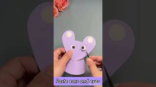 Easy Paper Mouse Activity for Children l Diy Craft for kids #kidscreate