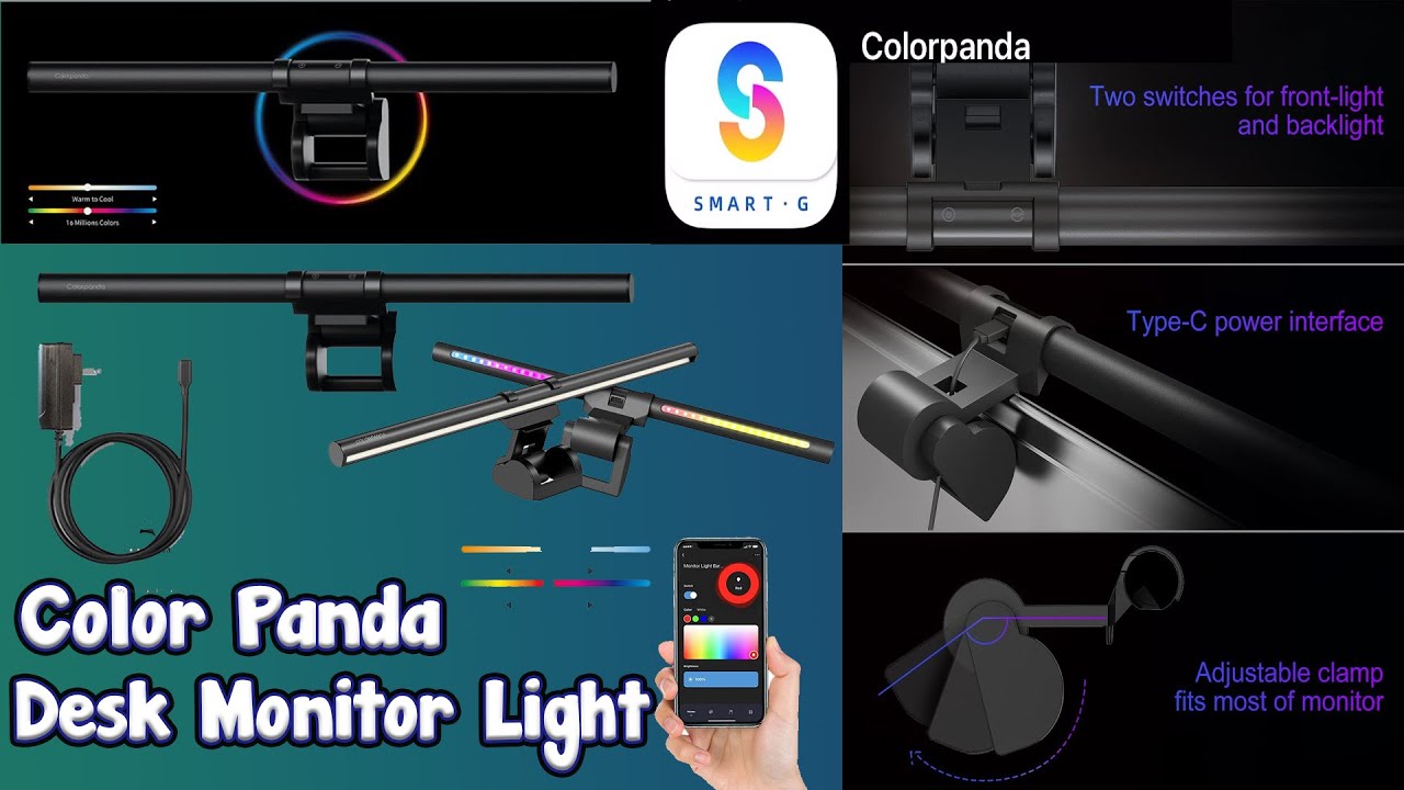 ColorPanda Monitor Light Bar Google Assistant Control Capable! Voice ...