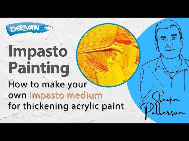 How to make paint thicker  Impasto painting 