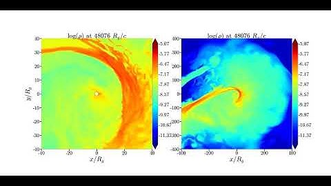 Tidal Disruption Event Simulation, 2D Slice