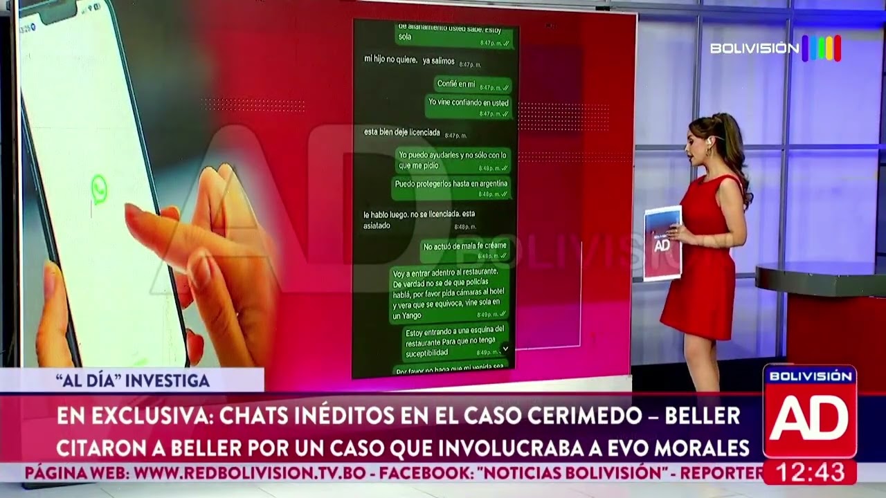 ►Revelan chats inéditos sobre la fallida entrega de pruebas que comprometen a Evo Morales