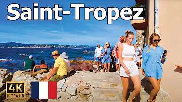 Saint Tropez , France 🇫🇷 Walking Tour in 4K 🇫🇷