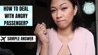 HOW TO DEAL WITH ANGRY PASSENGER? | Cabin crew tutorial by Misskaykrizz