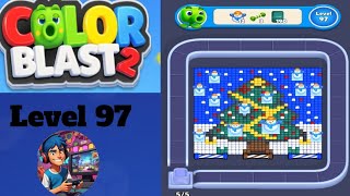 Color blast 2 Puzzle quest level 97 solution and walkthrough 