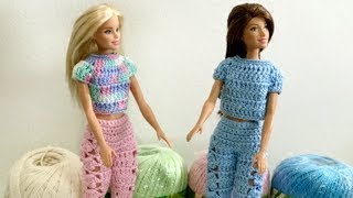 Moda Barbie Crochê Aula nº 01 Saia 