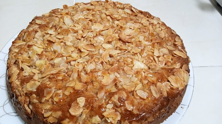 كيك التفاح اللوزالرقيةالمعلكةواللذيذةوسهل