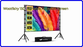 REVIEW (2026): Wootfairy 150" Portable Projector Screen. ESSENTIAL details.