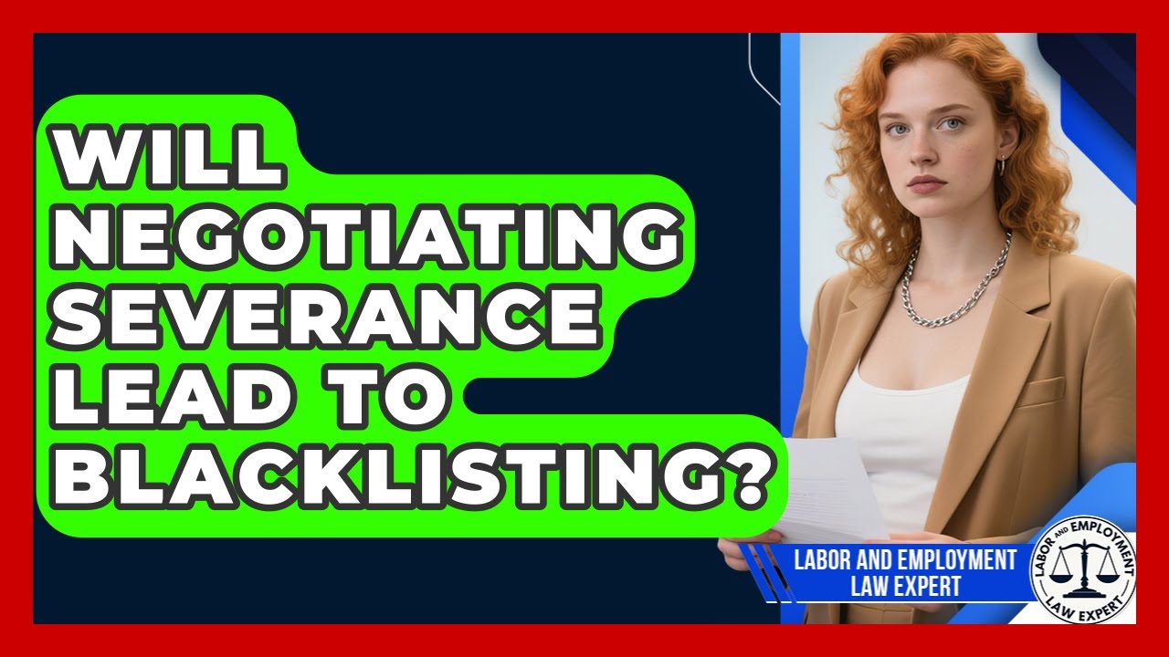 Will Negotiating Severance Lead To Blacklisting? - Labor and Employment Law Expert