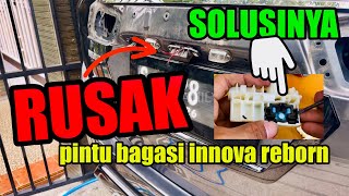 CARA PERBAIKI PINTU BAGASI INNOVA REBORN YANG RUSAK ATAU TOMBOL TIDAK BERFUNGSI
