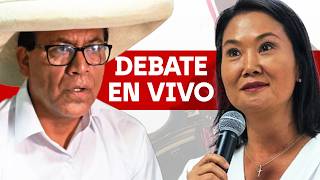 KEIKO FUJIMORI Y ROBERTO SÁNCHEZ: DEBATE PRESIDENCIAL EN VIVO