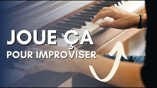 Video thumbnail of "Improvisation facile avec une belle mélodie au piano - Débutant Pentatonique Tuto #piano #accords"