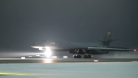 B-1B Lancer Makes First Landing on America