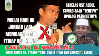 UAS Populerkan, Buya Syakur Kritik: Mana yang Benar dari Syair Ilahi Lastu?