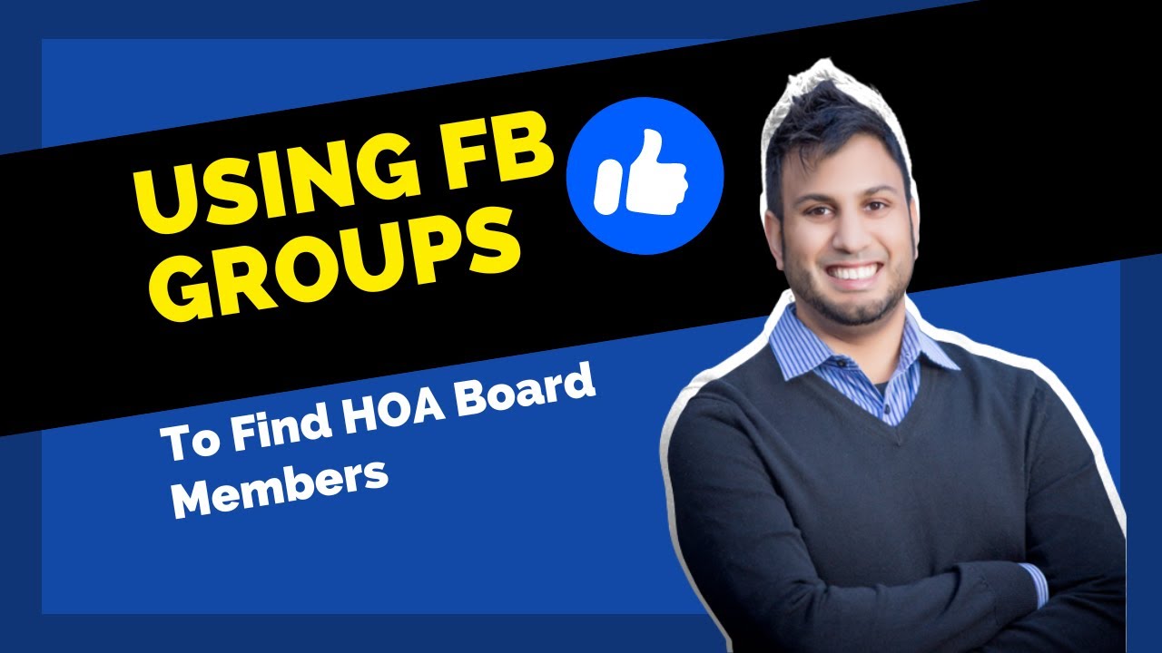 HOA Board Member Prospecting using Facebook Groups YouTube