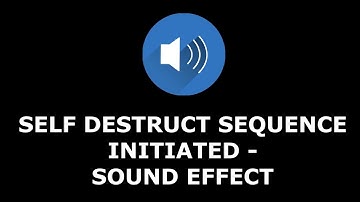 Self Destruct In... 3... 2... 1... - Robot Voice Countdown - Sound Effect (SFX)