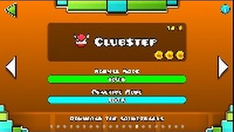 "Geometry Dash" level 14 - Clubstep (100%)