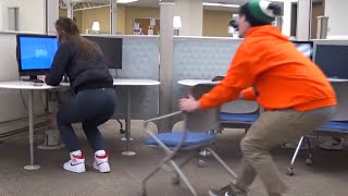Chair Pulling Prank in College!! by PrankCity 2,682 views 1 year ago 2 minutes, 56 seconds