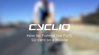 How to: Format your Fly12 CE SD card via mobile and the CycliqPlus App screenshot 2