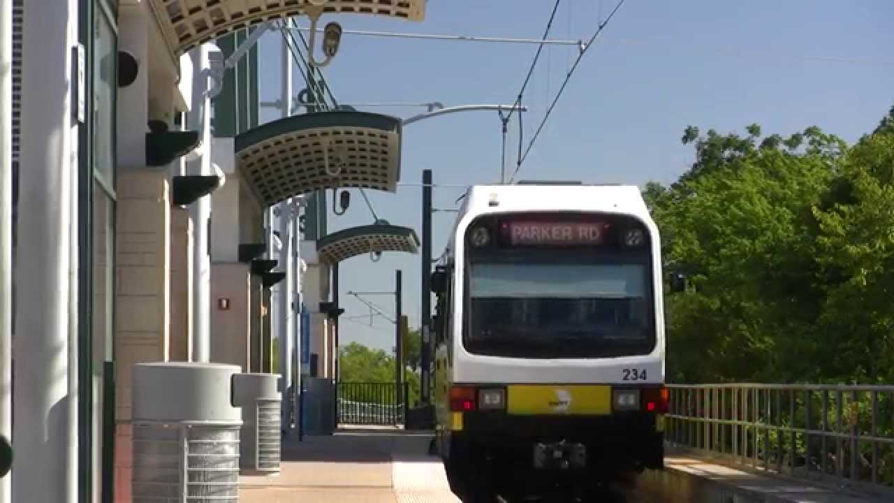 DART Train Departing Forest Lane Station In Dallas Texas YouTube