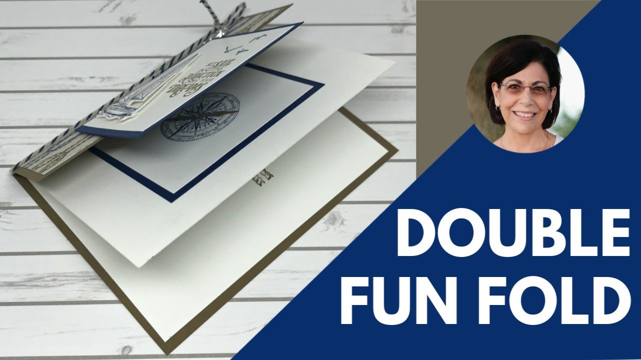 How To Make A Dreamy Double Fun Fold Card to Impress Your Guy - YouTube