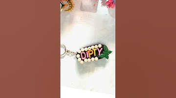 easy creative dough name tutorial😲#yt#drawing#craftyliving#youtube#claycrafts#2025#trending#diyideas