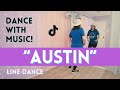 Beginner Line Dancing! 🩷 "AUSTIN" by Dasha (with music) 🩷 Trending Line Dance