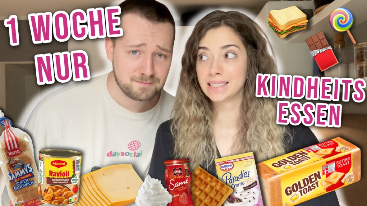 1 Woche nur Dinge aus unserer Kindheit essen (Wie haben wir damals überlebt?)