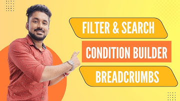 ServiceNow Filter, Search, Condition builder and Breadcrumbs