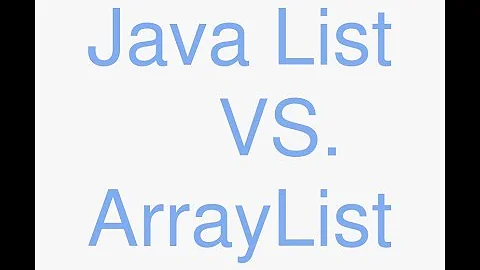 Java list vs arraylist