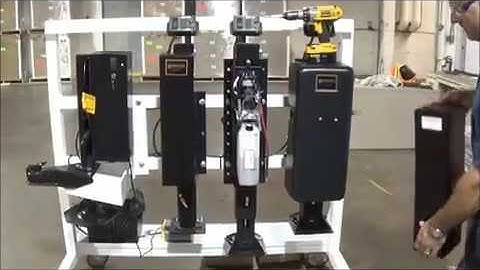 How to use the manual override screw drive on the Equalizer Systems horse trailer jacks