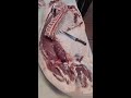 Pre-cooked pork, #meat shop cutting knife recommendation