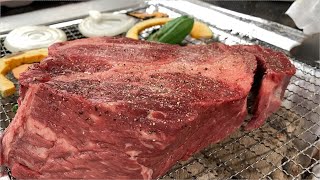 【爆肉祭】巨大な牛肉の肉塊を炭火でじっくり焼いたら最高すぎた/Huge Beef Block [BBQ]