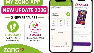 My Zong App 2 New Update 2026 | Steps Count & Z Wallet Explained | Full Guide screenshot 4