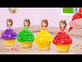 Cutest princess cake ever  beautiful miniature princess sofia cupcakes decorating  mini cakes