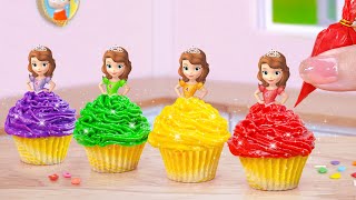 Cutest Princess Cake Ever 😍 Beautiful Miniature Princess Sofia Cupcakes Decorating 🎀 Mini Cakes