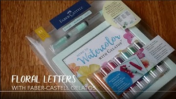Faber Castell Watercolor Floral Letters