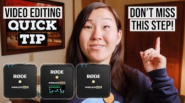 Audio Editing MUST DO for Rode Wireless Go II and Dual Transmitter Mics