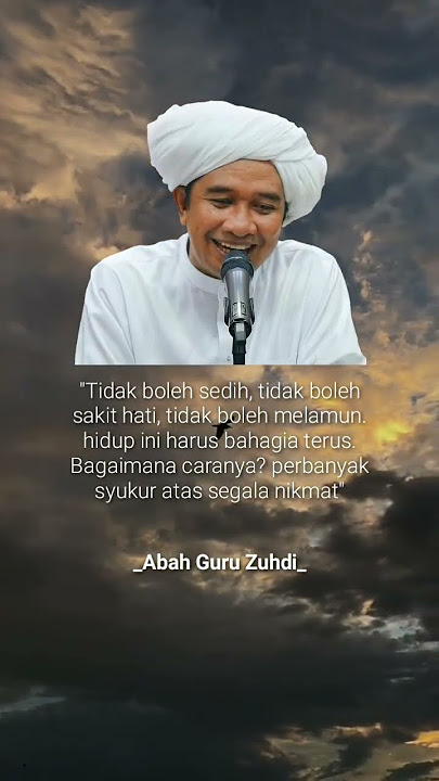 'Tidak boleh sedih, tidak boleh sakit hati, tidak boleh melamun. hidup ini harus bahagia terus?