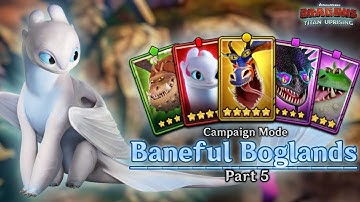 Baneful Boglands: Part 5  — Campaign/Story Mode Walkthrough | Dragons: Titan Uprising