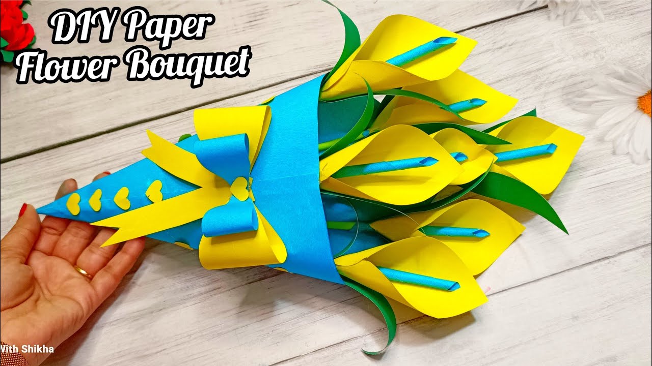 Paper Flower Bouquet For Someone Special / DIY / Best Gift Idea / Craft ...