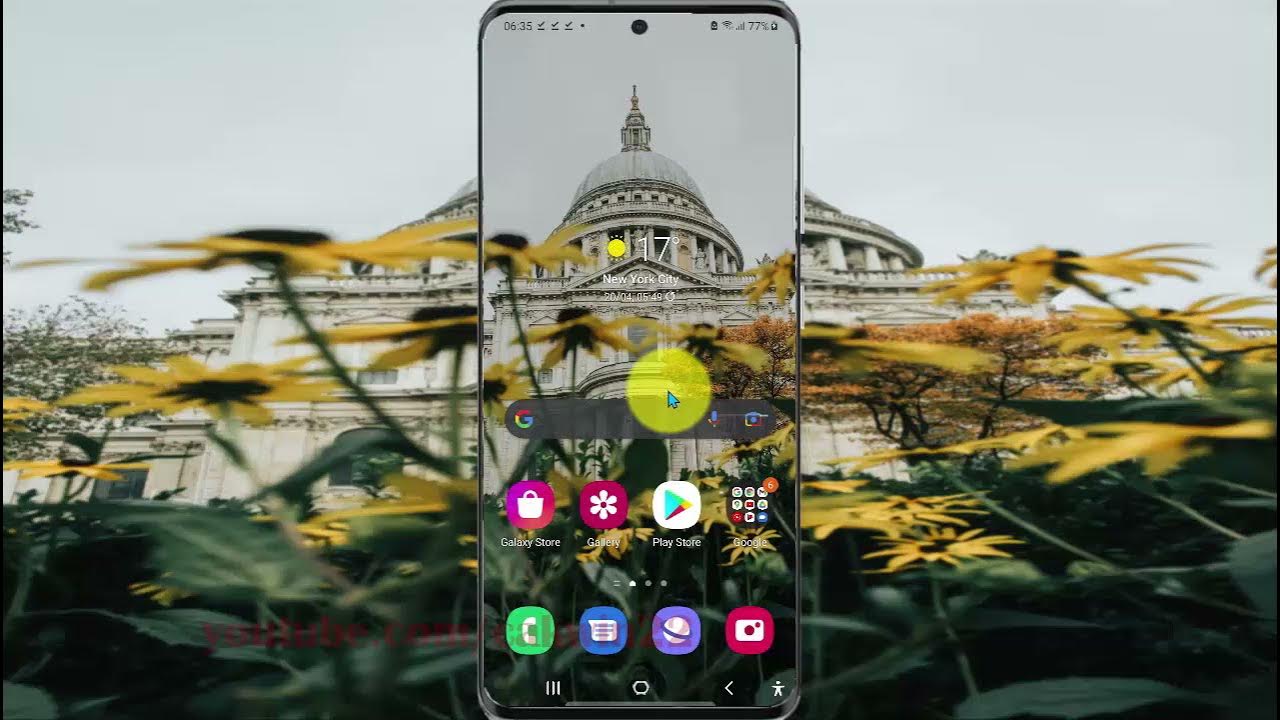How to Turn on or off Camera flash notification in Samsung Galaxy S21