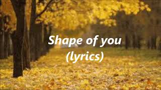 Ed Sheeran - Shape of you (lyrics)